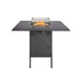 Engasco Slava High Gas Fire Table Hospitality front view white background