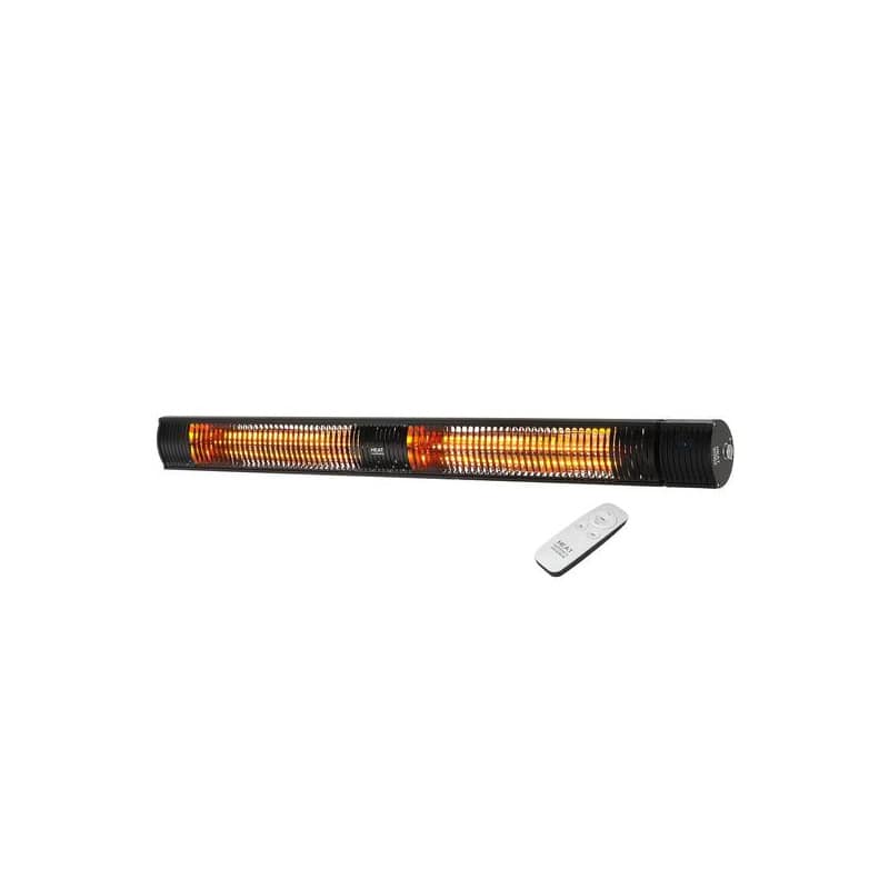 heat outdoors shadow carbon 3kw carbon infrared patio heater angled view