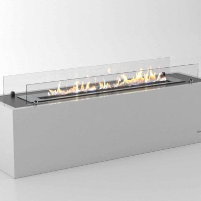 Henley Stoves mist bioethanol freestanding fire table  side view