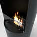 Henley stoves paris free standing bioethanol stove black close up view