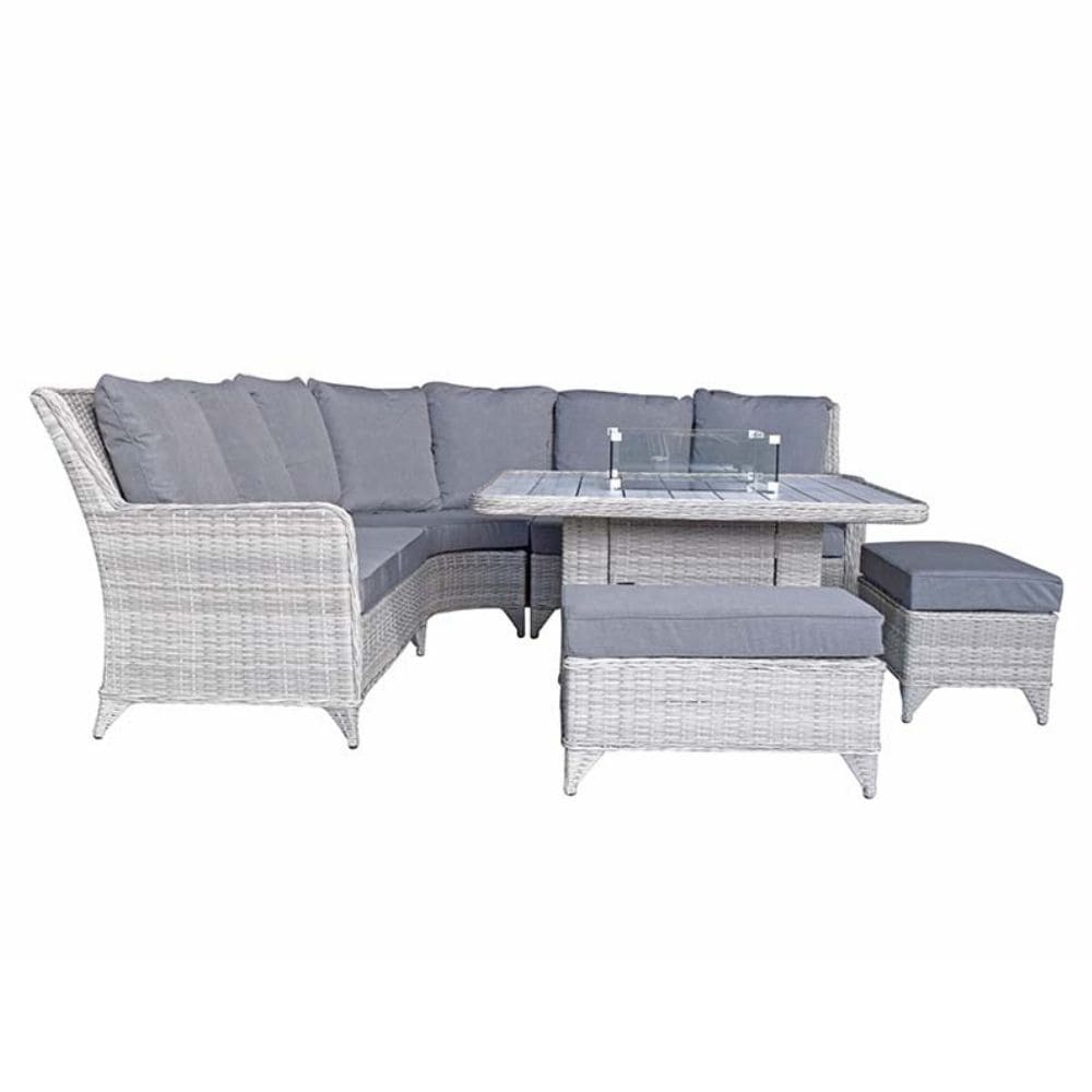 Meghan Firepit Corner Dining Sofa Set