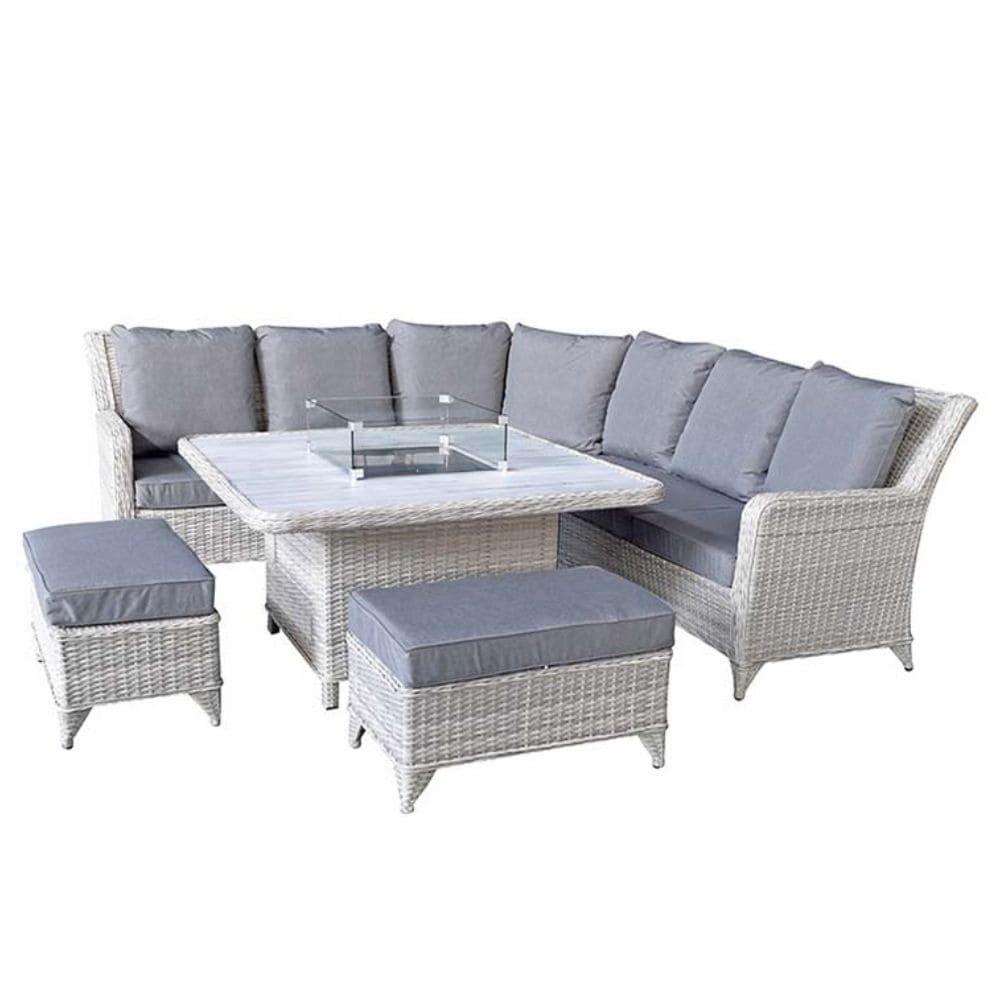 Meghan Firepit Corner Dining Sofa Set