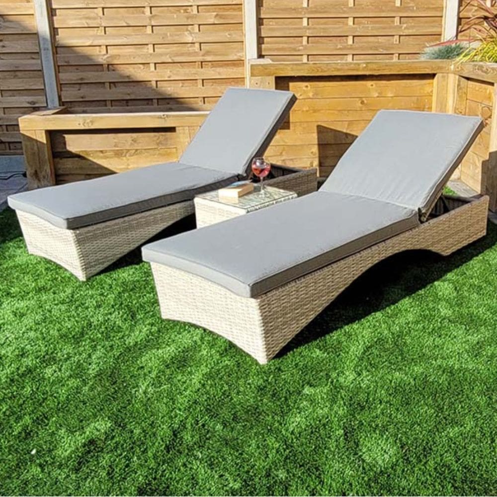 Meghan Sun Lounger Sunbed Set