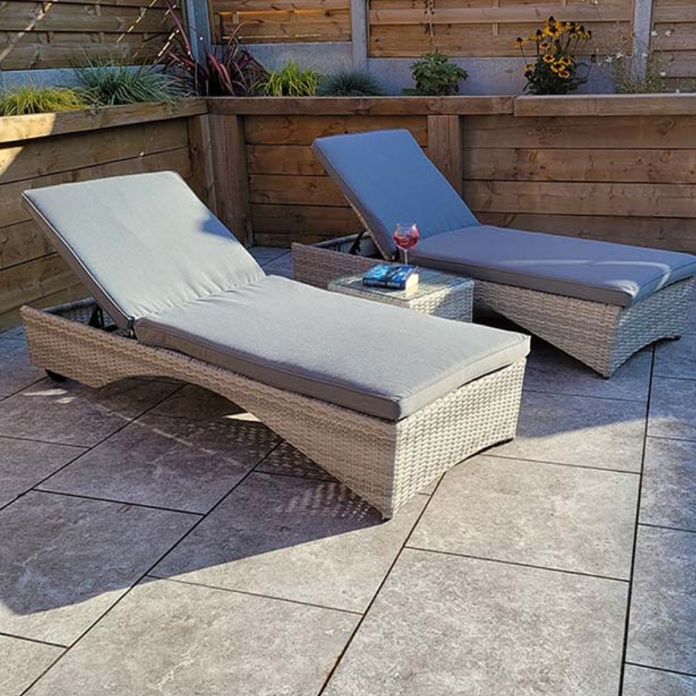 Meghan Sun Lounger Sunbed Set