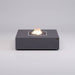 Monte Gas Fire Pit in Grey frontal view