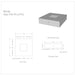 monte gas fire pit grey technical drawaings