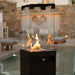 planika faro outdoor gas patio heater hospitality next to pool view