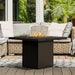 planika square table fire table hospitality rattan furniture view