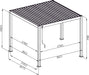 Suns lifestyle rota louvered pergola tech drawing