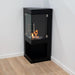 Scandiflames Alaska Corner Bioethanol Stove right sided lifestyle flame on view