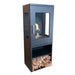 scandiflames cheyenne freestanding bioethanol stove left side view