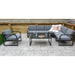 alarna corner sofa set in grey front view