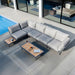 alexander rose beach sofa set 5 piece corner shape view