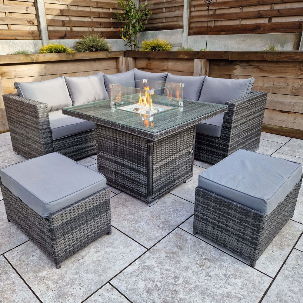 Georgia Firepit Corner Dining Sofa Set