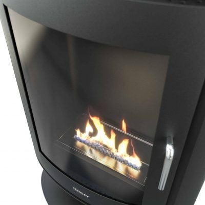 henley stoves madrid bioethanol freestanding stove close up view