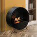 planika bubble wall and floor freestanding bioethanol fireplace lifestyle close up left side view