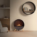 planika bubble wall and floor freestanding bioethanol fireplace lifestyle on floor view