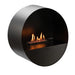 planika bubble wall and floor freestanding bioethanol fireplace side view