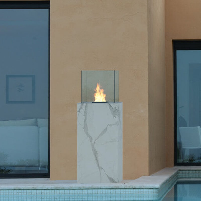 Porto Freestanding Bioethanol Fireplace