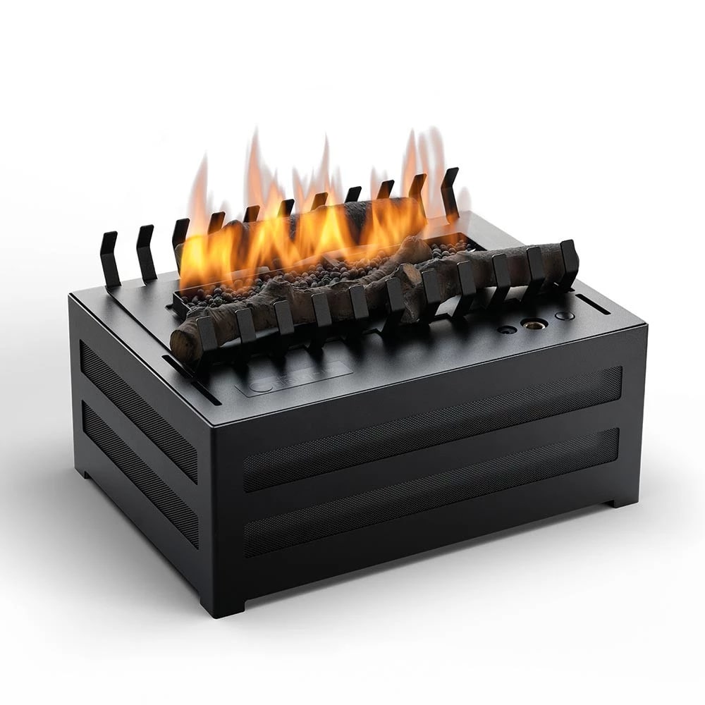 planika Senso basket freestanding bioethanol fireplace side view