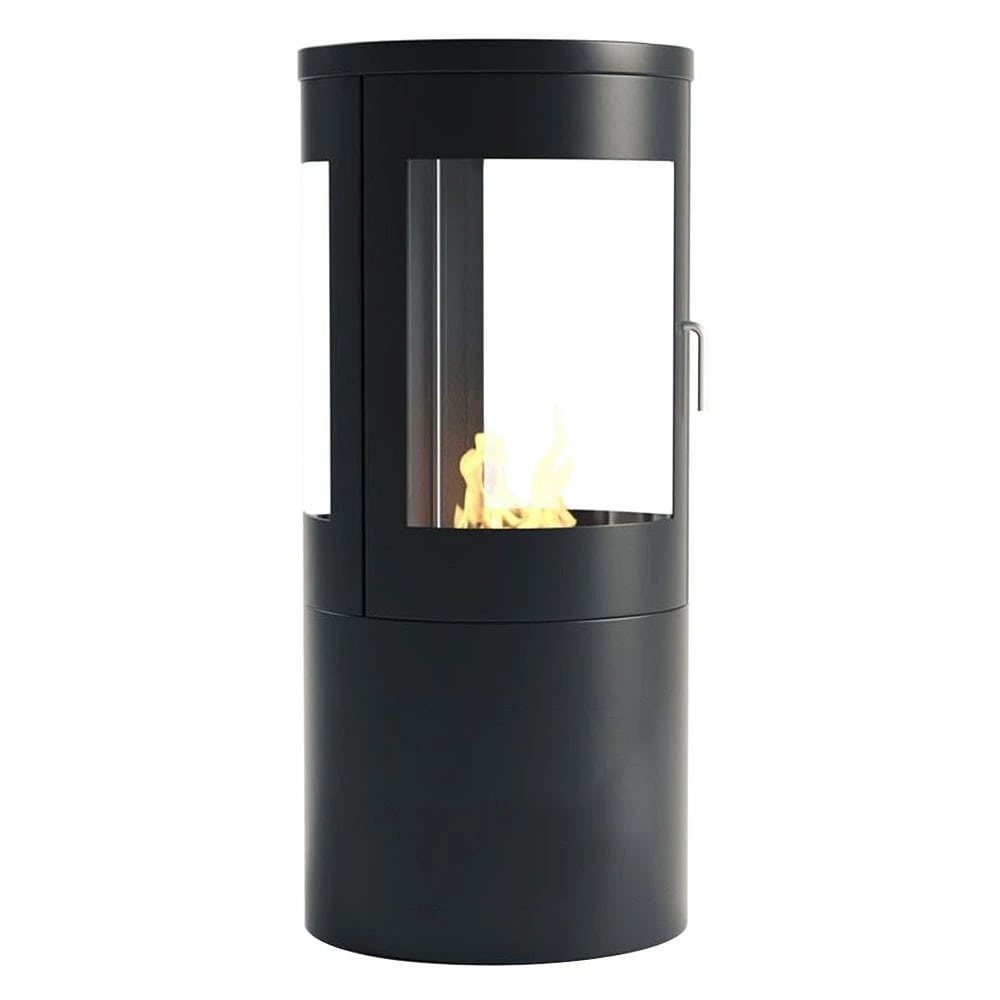 scandiflames columbus freestanding bioethanol stove side view