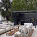 suns lifestyle blenheim modular outdoor kitchen lifestyle image with sofas