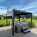 suns lifestyle maranza vented pergola hot tub