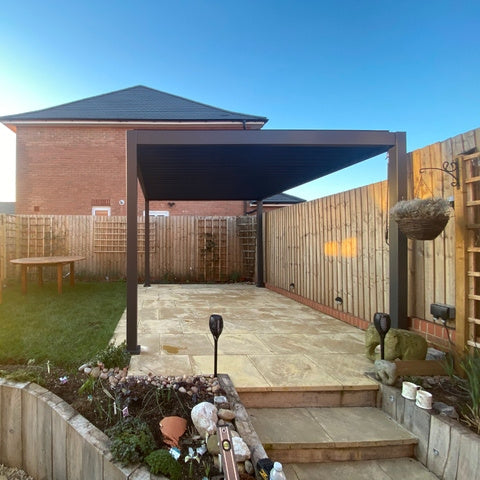 Suns Lifestyle Rota Aluminium Louvered Pergola (3m - 7m)