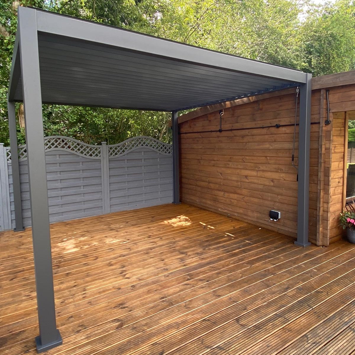 Suns Lifestyle Rota Aluminium Louvered Pergola (3m - 7m)