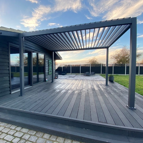 Suns Lifestyle Rota Aluminium Louvered Pergola (3m - 7m)