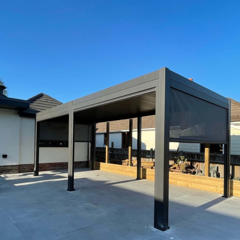 suns lifestyle rota vented pergola 7m 